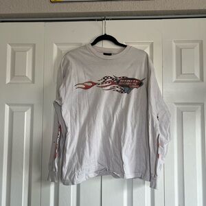 Harley-Davidson White Long Sleeve Men's Shirt M